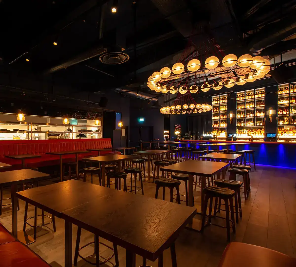 Half of a Puttshack venue